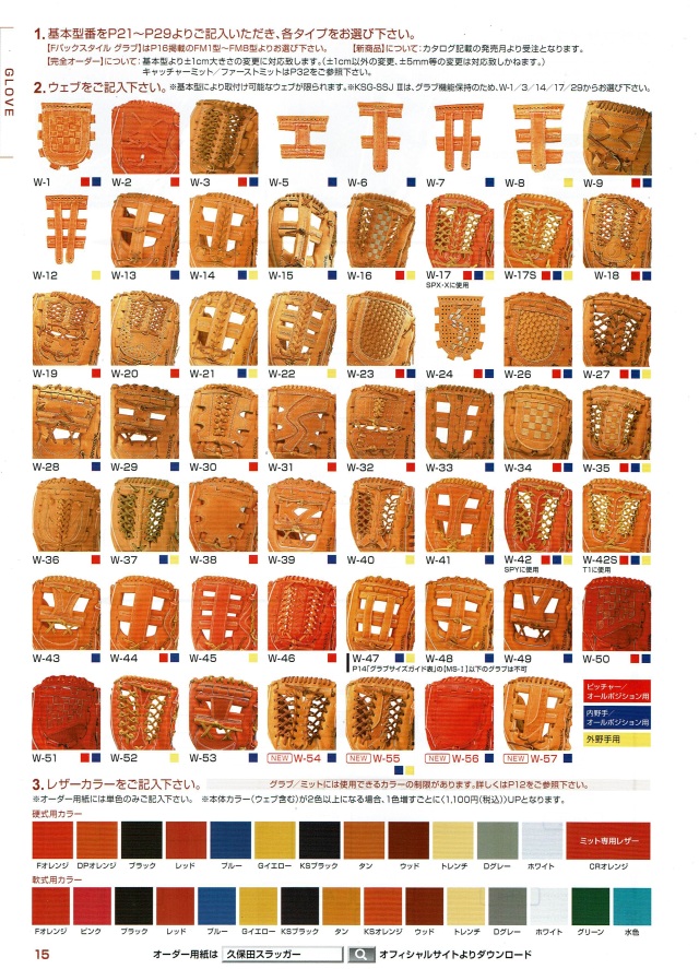 ✓新品硬式✓久保田スラッガー/オーダーグラブ 【非立体ラベル